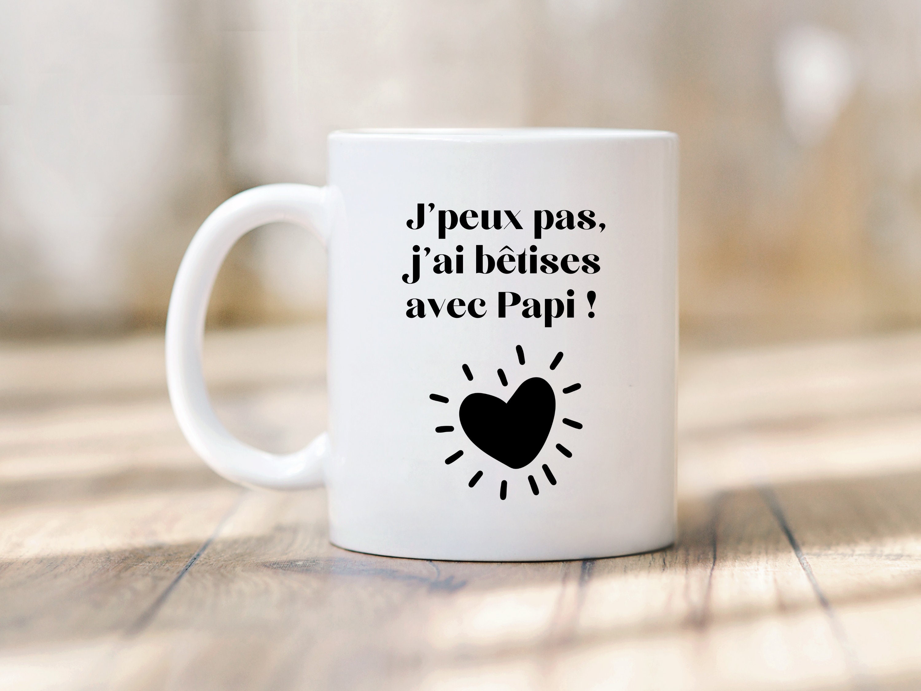 Mug J'peux Pas J'ai Bêtises avec Papi