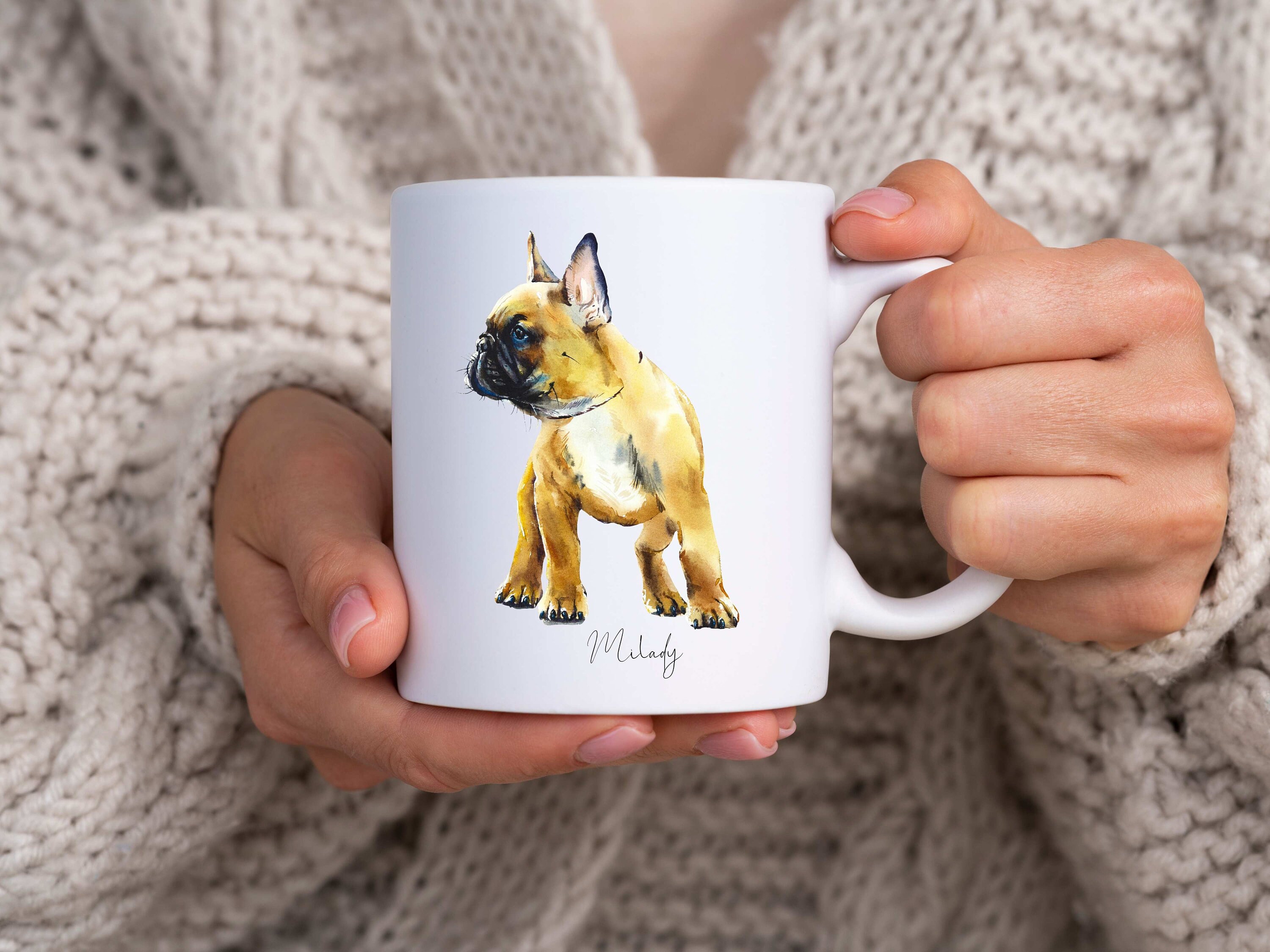 Mug Bouledogue Français French Bulldog à Personnaliser