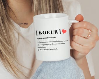 Schwester Definition Tasse - Schwester Tasse - Schwester Geschenk - Schwester - Geburtstagsgeschenk - Definition Tasse - Schwester Definition - Wörterbuch - Geschenk -
