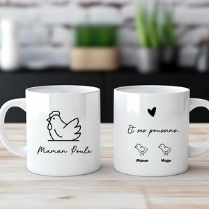 Mom hen mug - Personalized Mom mug - Mom gift idea