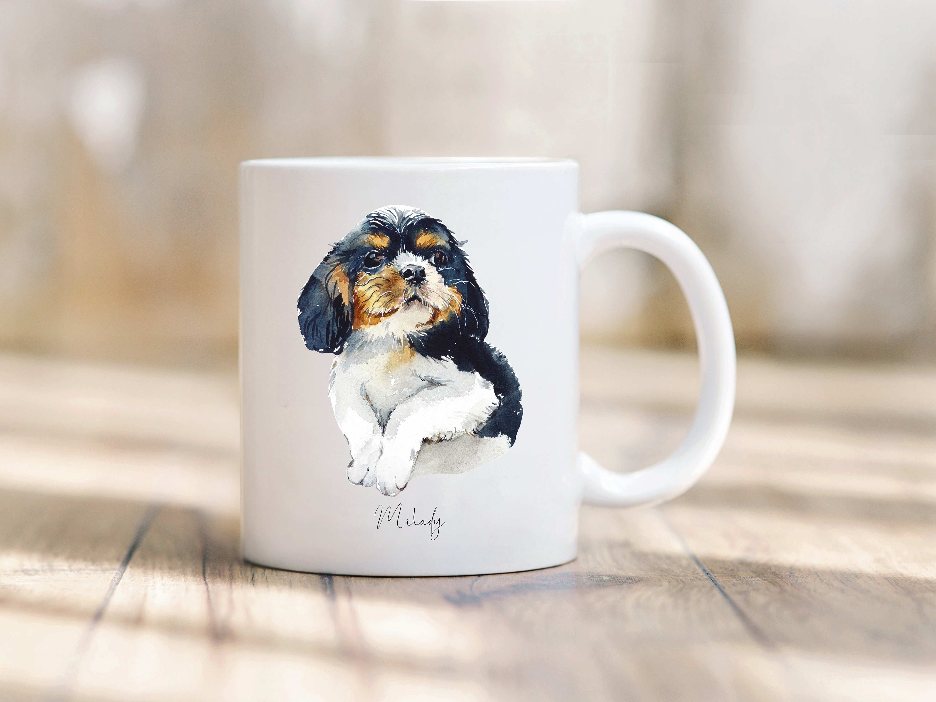 Mug Chien Bébé Cavalier King Charles Tricolor à Personnaliser