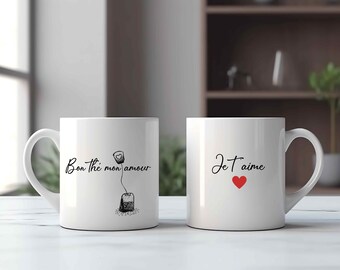 Mug thé avec message - Mug message - Mug amour - mug personnalisé - Cadeau amour - Personnalisation - Anniversaire -