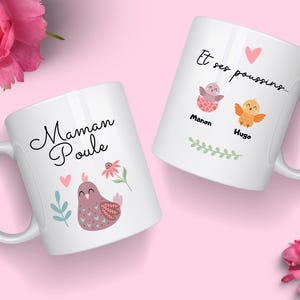 Henne-Mutter-Tasse - Personalisierte Muttertasse - Geschenkidee für Mutter