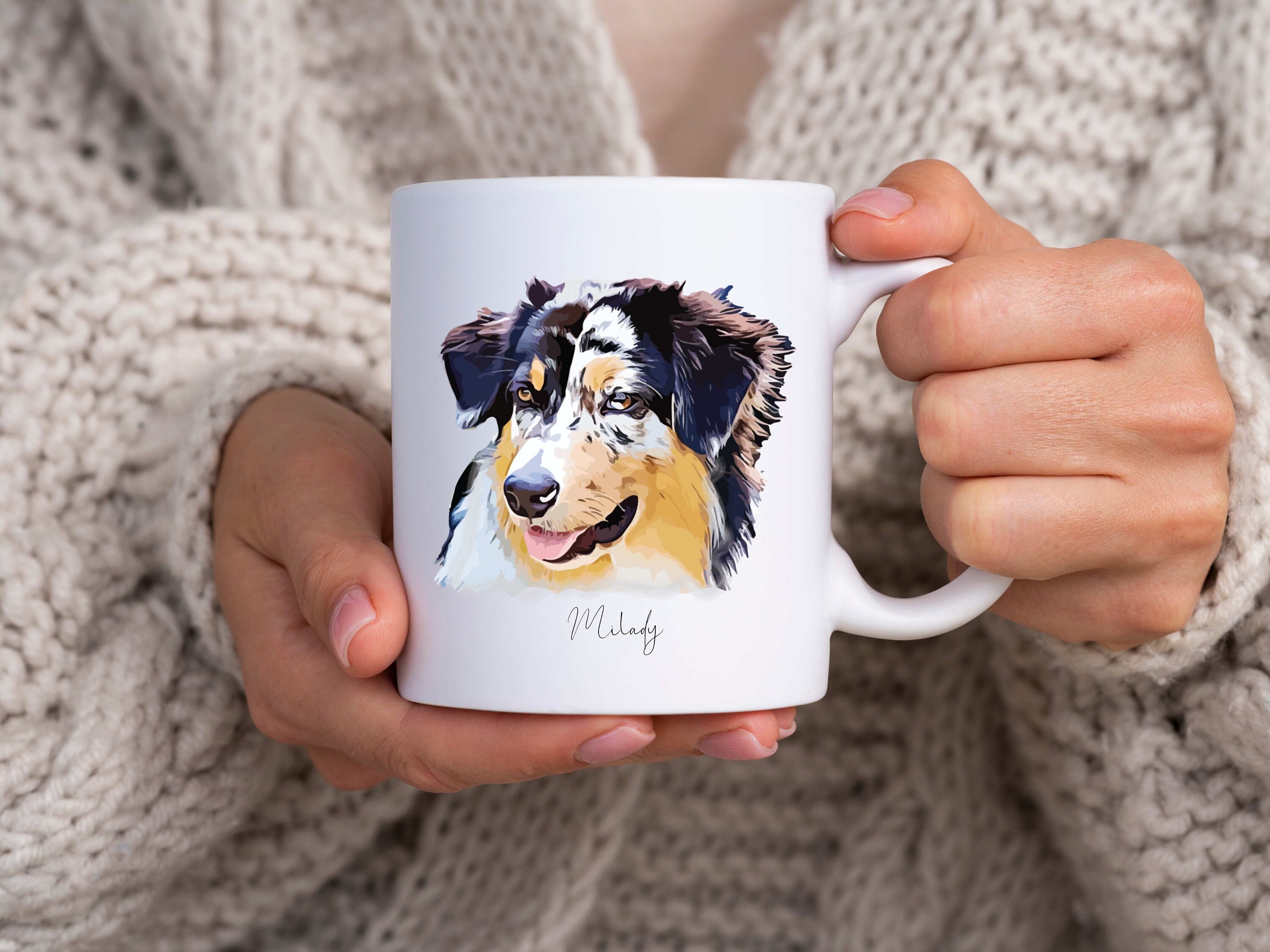 Mug Chien Berger Australien à Personnaliser