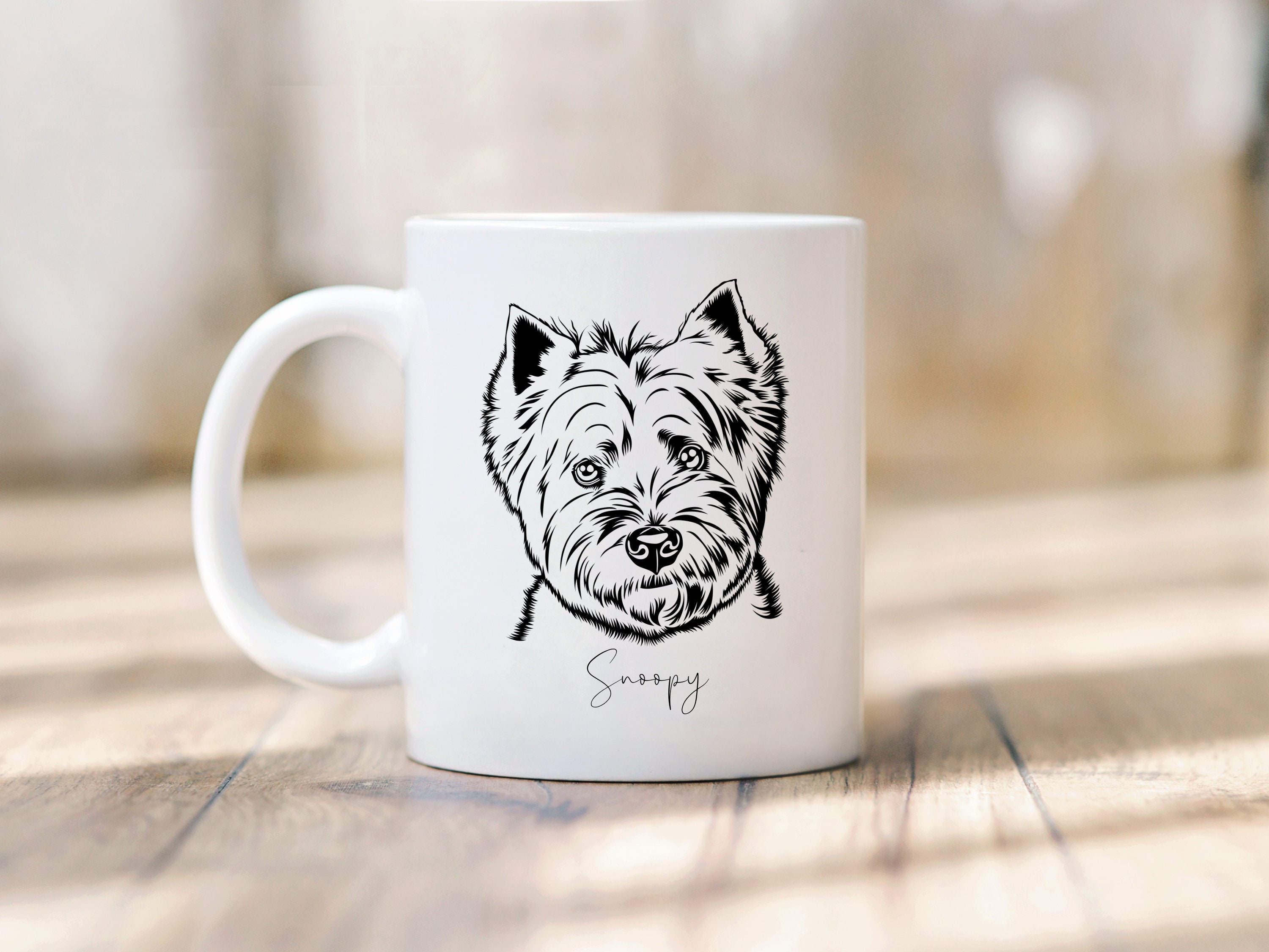 Mug Chien Westie West Highland White Terrier à Personnaliser