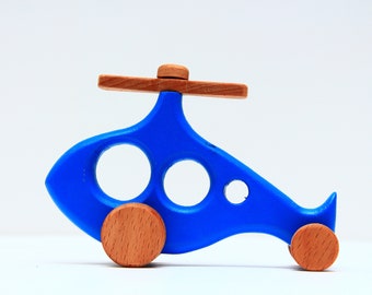 wooden toy airplane for a toddler, handmade plane toy, wooden aircraft toy, gift for kids, Montessori toys, educational toys, waldorf toy