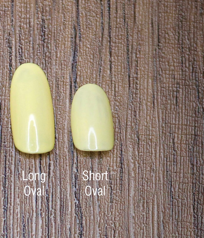 Peach Orange French Natural Press On Nails Nails False Nails Fake Nails Stick On Nails Short Oval image 3