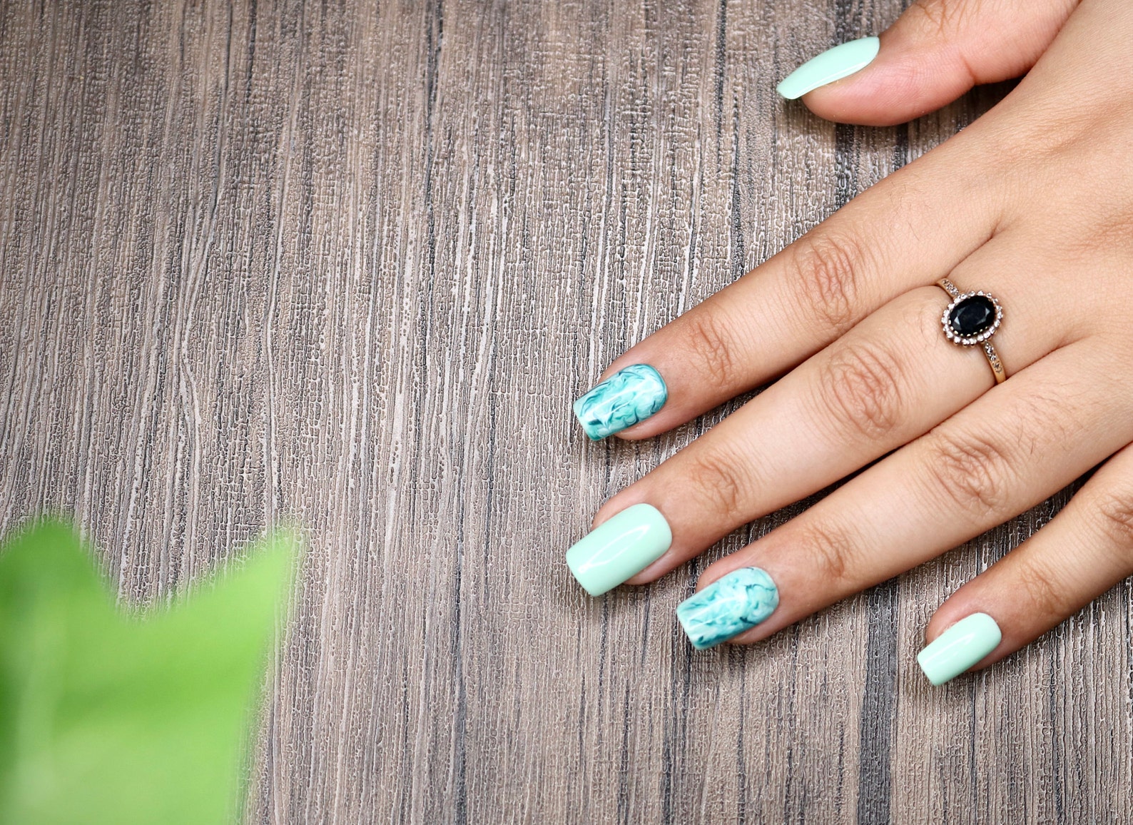 Mint Green Marble Press on Nails Nails False Nails Fake Etsy UK