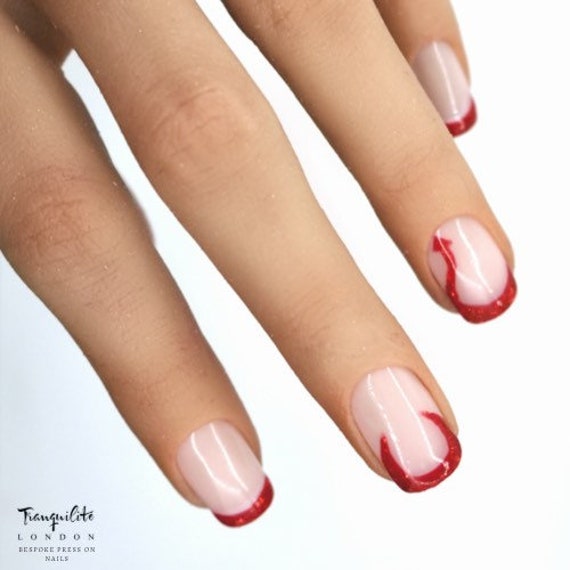 Nails: Red Hot Ombré Nail Art by Julie Anne