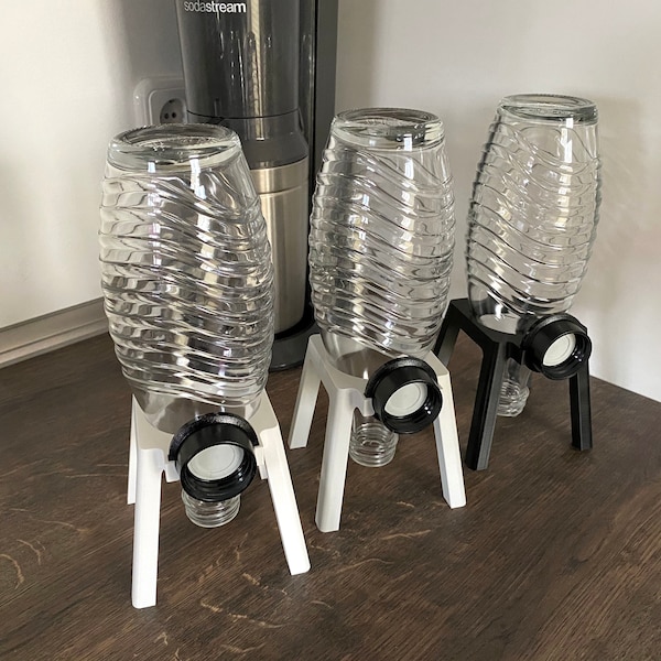 Flaschenhalter Abtropfhalter Sodastream Crystal Glasflaschen Abtropfständer 3D Druck