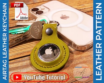 Apple AirTag Keychain - PDF Pattern with Video Guide