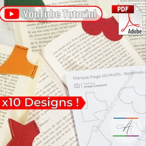 Leather Bookmarks – PDF Pattern + Video Tutorial