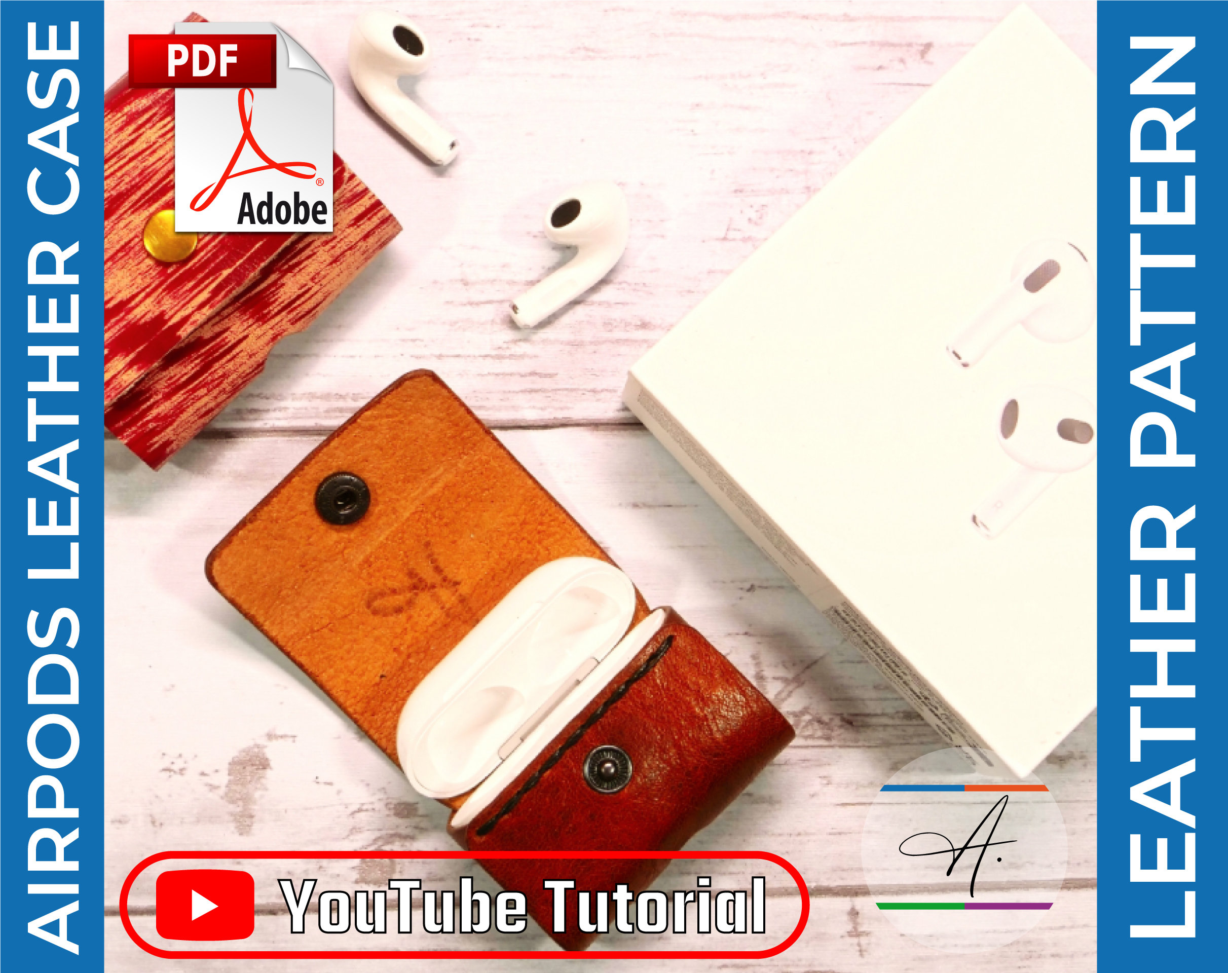 Étui en Cuir pour AirPods (3e Génération) - Patron PDF avec Guide Vidéo