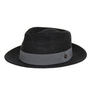 DASMARCA-James-Slate hat-felt hat-gothic hat-dasmarca-winter hat-men&#39;s fedora hat-women&#39;s hat