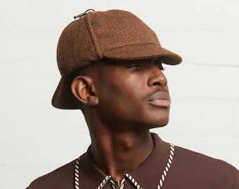 Genuine Wool Lock & Co Hatters Tweed Deerstalker Hat in Lovely
