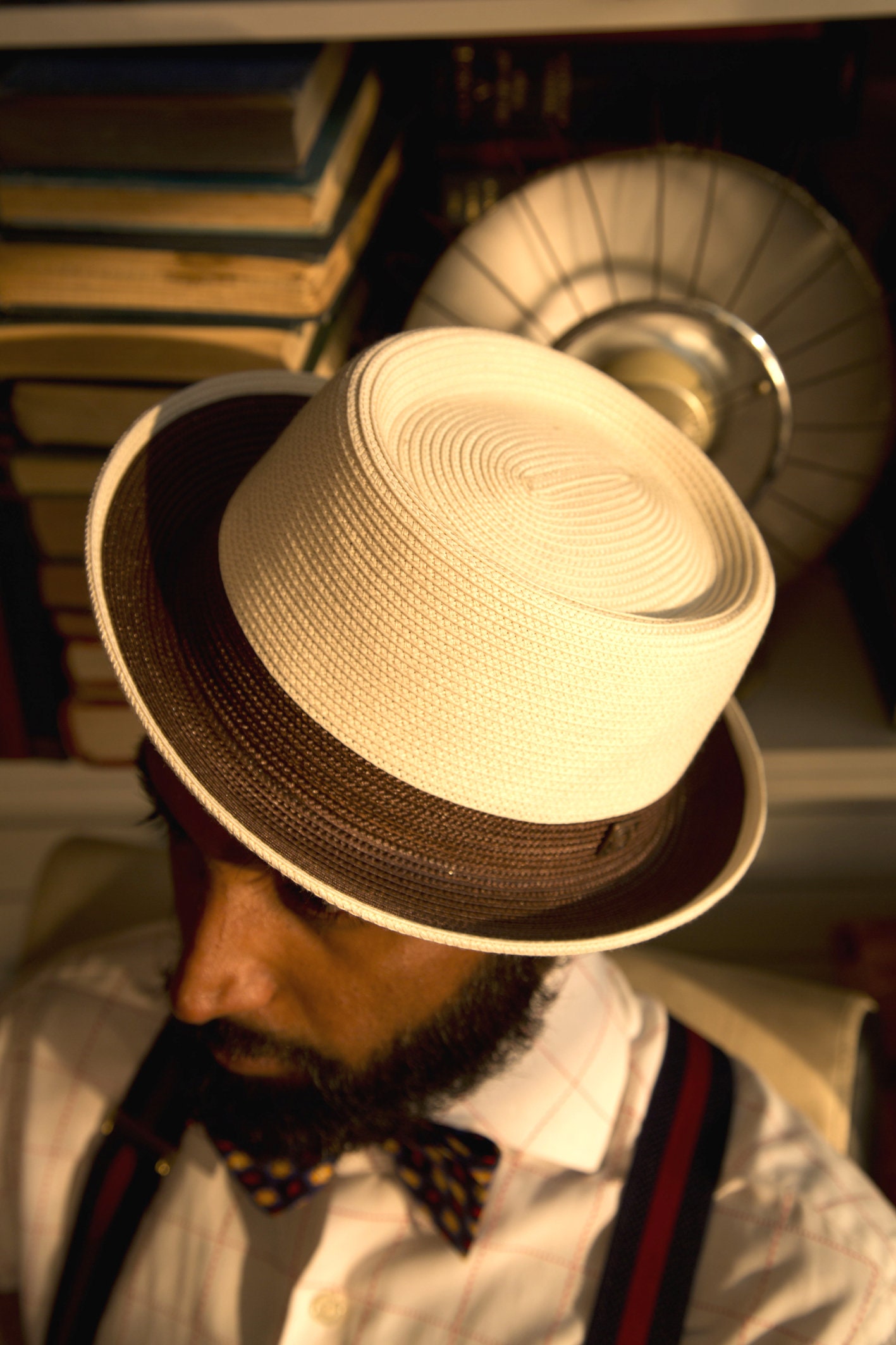 Cute Ivory Porkpie  Hat by Deborah Vtg Deborah New York Ivory White Hat Elegant Church Derby  main image 3