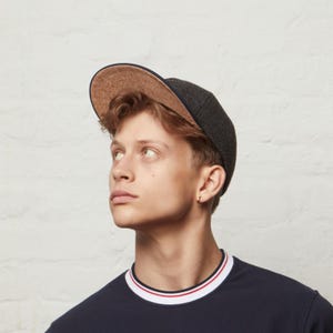 Dasmarca JOHNNY wool tweed baseball cap - Nailhead