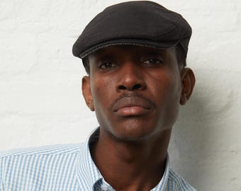 Dasmarca FINLEY Italian waterproof newsboy cap - Carbon
