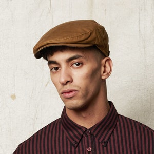 Dasmarca FINLEY Boné jornaleiro italiano impermeável - Camel
