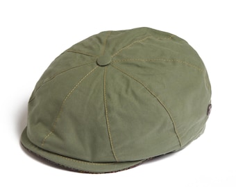 Dasmarca JOSH Italian waterproof newsboy cap - Moss
