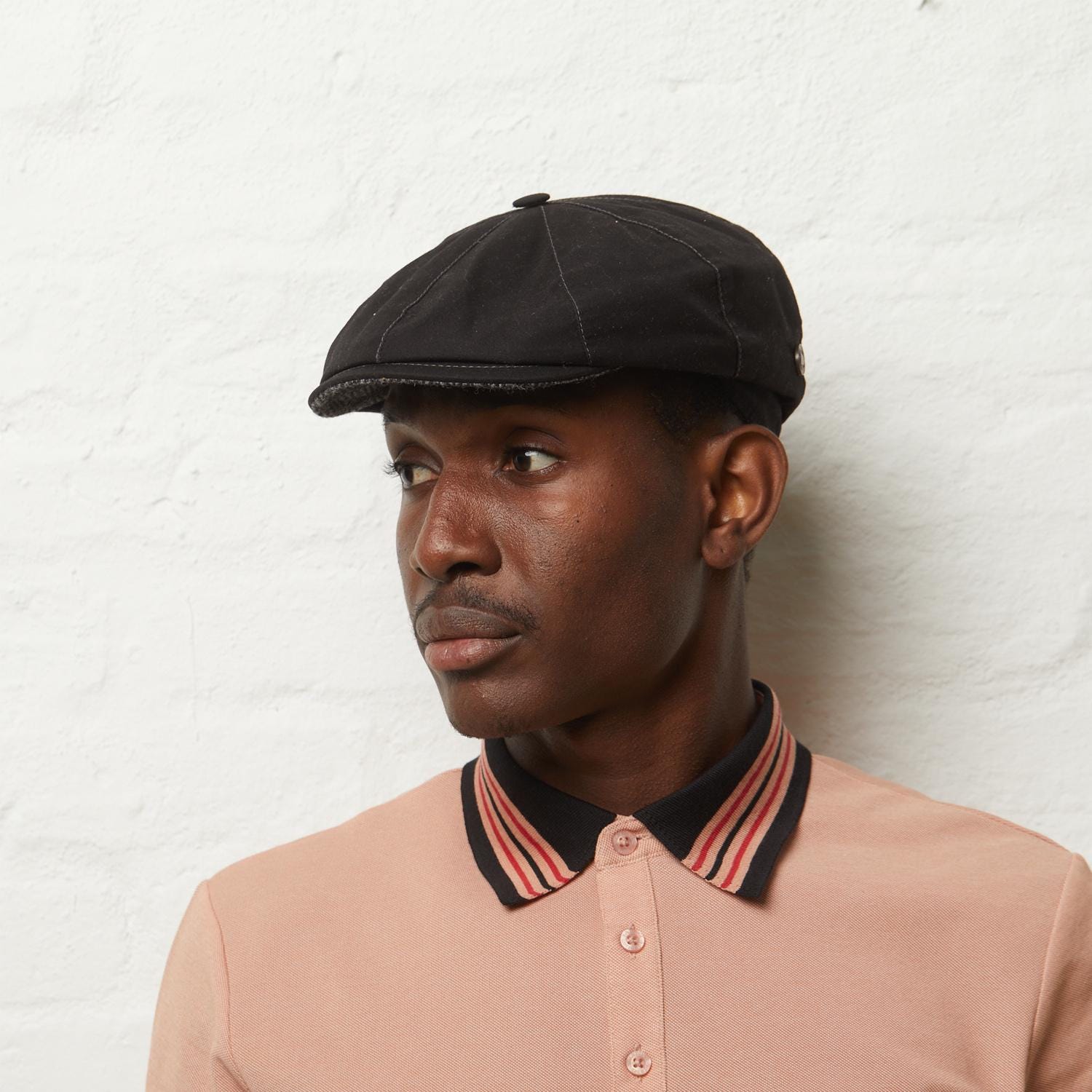 Dasmarca JOSH Italian waterproof newsboy cap - Black