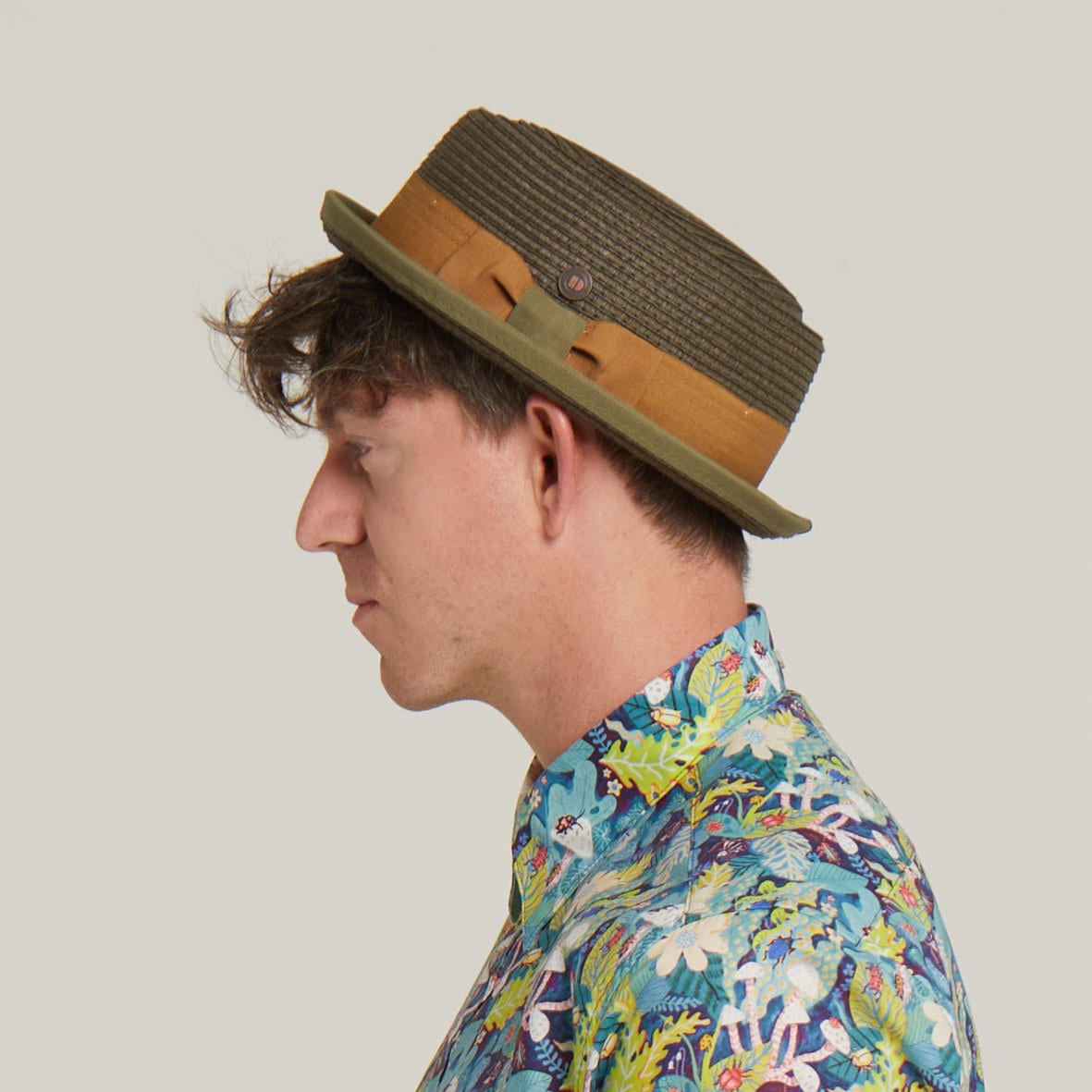 帽子 marihoja Vintage Raffia Pork Pie Hat] marihoja ハット vintage pork pie - メルカリ