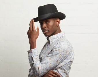 Sombrero vaquero Dasmarca HUDSON de fieltro de lana dura - Negro