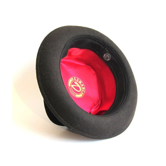 DASMARCA Mens Milange Wool Felt Pork Pie Hat - Quintin Burgundy XL At