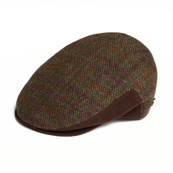 DASMARCA-Edgar-Moss-tweed cap-italian cap-flat cap-winter cap-handmade cap