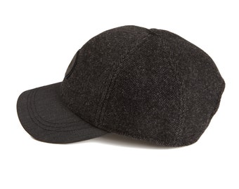 DASMARCA-Johnny-Slate baseball cap-sun cap-sport cap-golf cap-tweed cap-wool baseball cap