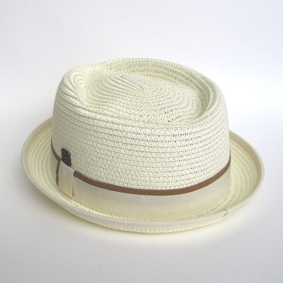 Cappello Estivo Porkpie Dasmarca Tommy Ash Grey Con Applicazione Sotto La Visiera - Italia