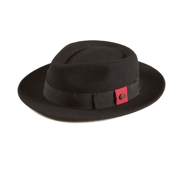 DASMARCA-Pablo-black hat-black fedora hat-dress hat-dapper hat-formal hat-church hat-women's hat-men's hat-unisex hat