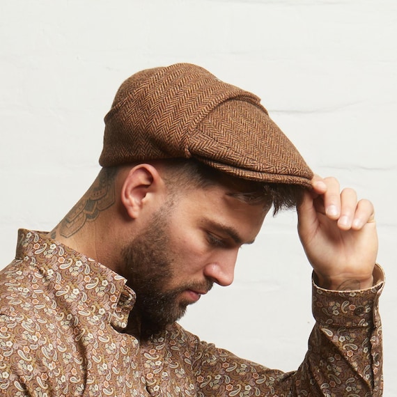 Dasmarca LOGAN Italian Tweed Wool Flat Cap With Earflaps Trapper