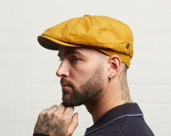 Dasmarca JOSH Italian waterproof newsboy cap - Dijon