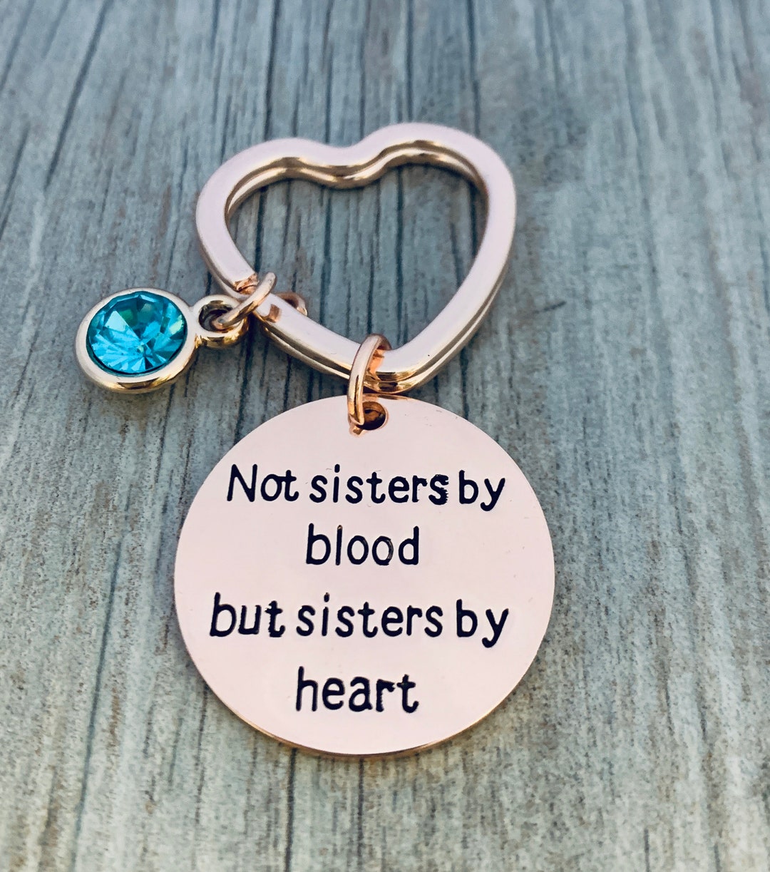 Personalized Best Friends Keychain, Custom Rose Gold Not Sisters by ...