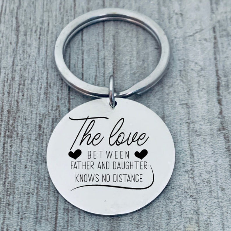 Dad Keychains Love Between Father and Daughter Knows No Etsy