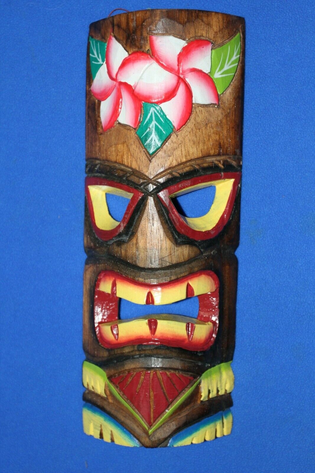 Tahitian Tiki Mask Wood Wall Hanging 11 5/8 Inch Tik1 Fast Etsy UK
