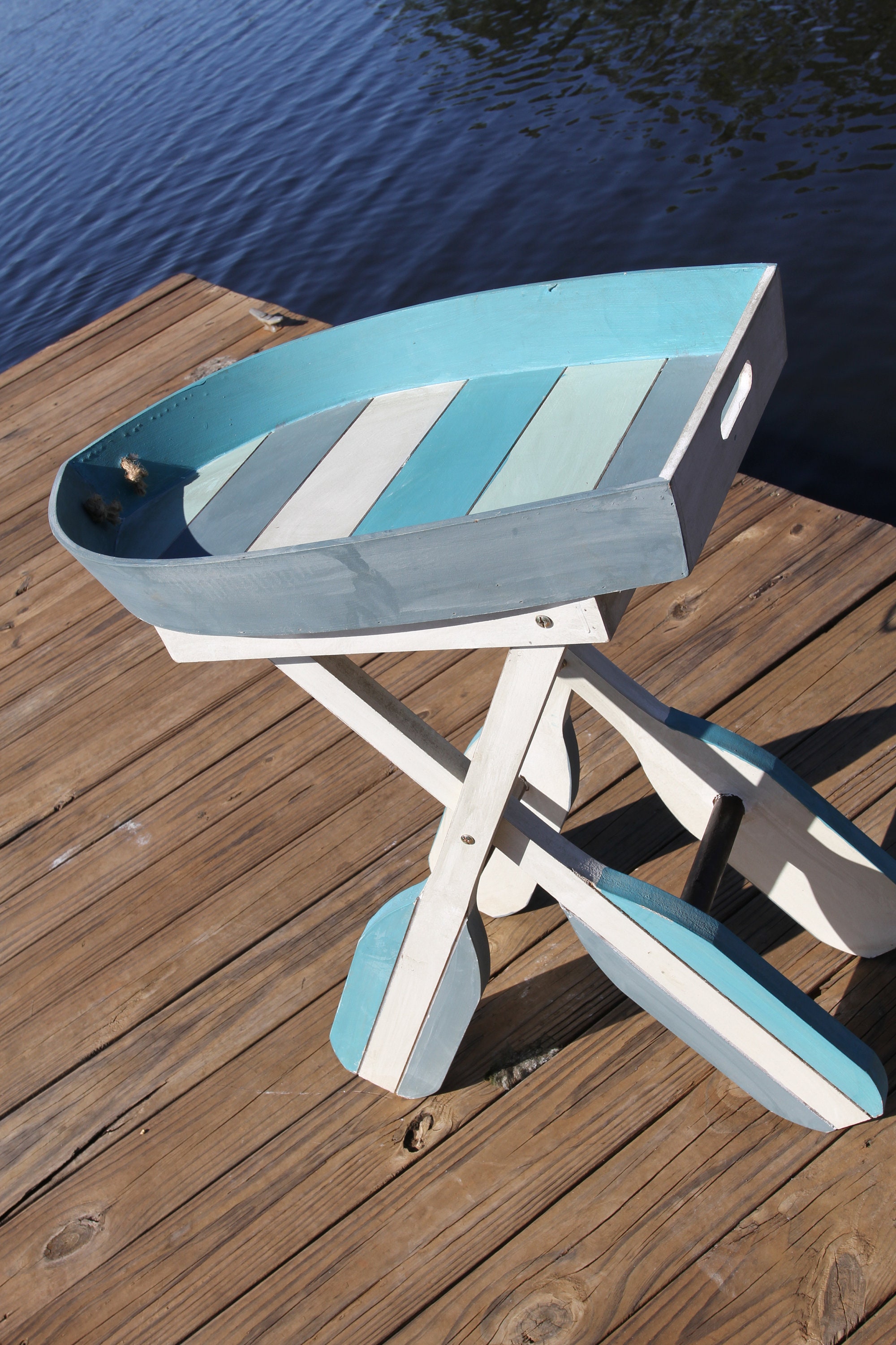 NEW ARRIVAL Coastal Accents Tables, Folding Boat Table, Coastal Decor,  Ships Free, Bt-osh 