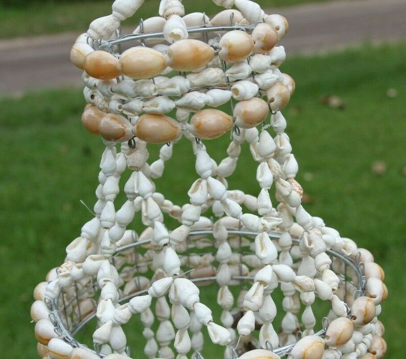 G-63 Cascading Seashells Windchime double crown top 22 inch
