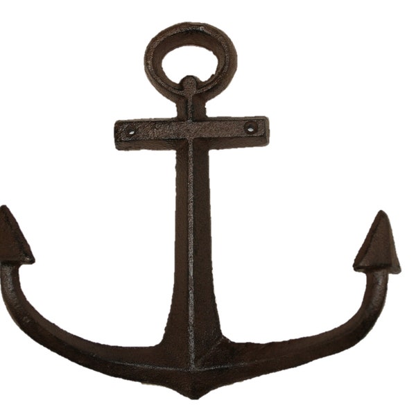 Huge Boat Anchor Wall Hanging Solid Cast Iron | BL-61b Fast Free Shipping