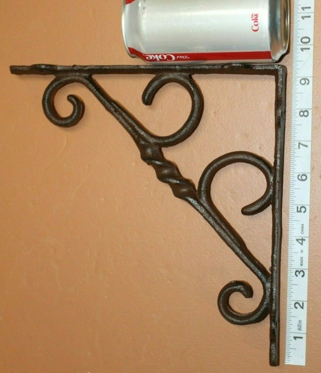 Decorative Shelf Bracket Plant Hanger Combo 9 Inch Cast Iron Etsy