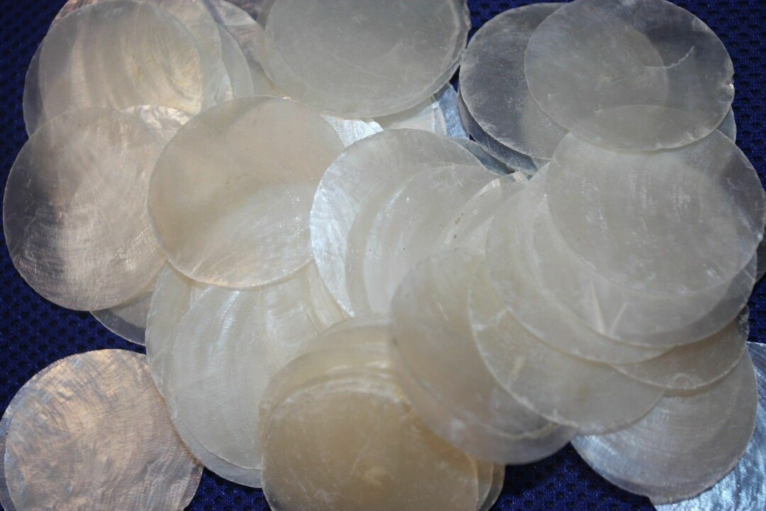Capiz Rounds / Top Quality / Bulk Priced 1 1/2 Inch, CZ-321 Fast Free ...