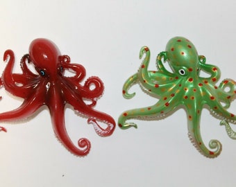Tropical Aquarium Theme Octopus Cake Toppers | Moisture Resistant Brilliant Colors 3-D Details | 01s 09s Fast Free Shipping