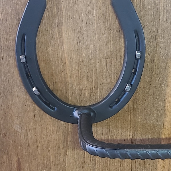 Horseshoe Towel Holder Etsy