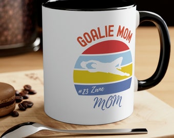 Goalie mom mug personalised, soccer goalie mom, game day mug, mother's day gift for mom, mama mug, sports mom mug, mom gift, mom birthday