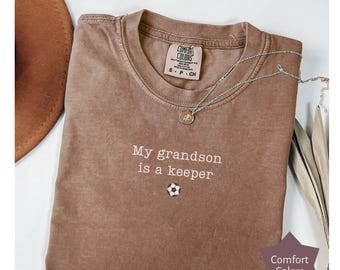 Grandson Soccer Goalie T-Shirt, Proud Supporter Tee, Father's Day Gift