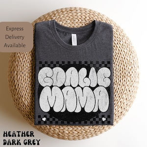 Camiseta xadrez mamãe goleira mãe futebol goleira mãe camiseta retrô presente para mãe Tini Time Club goleira mãe camiseta presente para mãe dia das mães