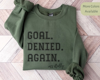 Goalie Mom Sweatshirt Personalized, Soccer Goalie Mom, Custom Cute Game Day Sweater, Mother's Day Gift for Mom, Sports Mom Sweater, Mom Gift