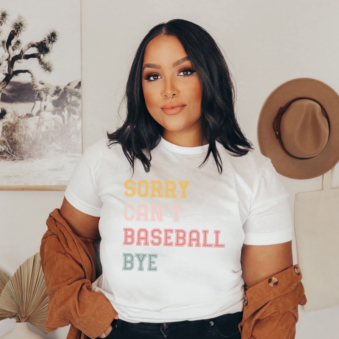 Sorry Cant Baseball Bye Shirt Baseball T-shirt Cute Athlete - Etsy UK