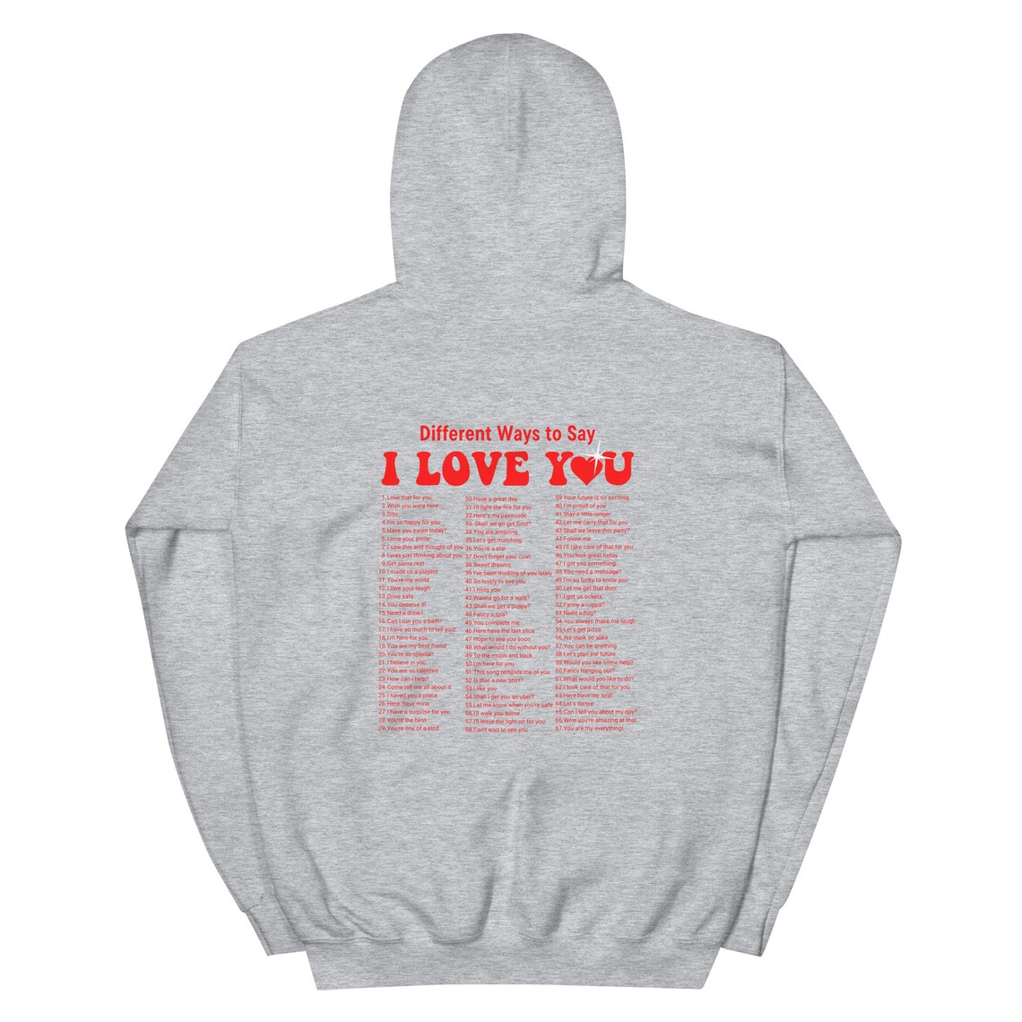 Different Ways to Say I Love You Hoodie VSCO Hoodie Gift for - Etsy